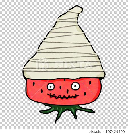 Chocolate covered strawberry drawing Chocolate covered strawberry drawing 107429300