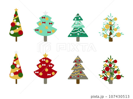 クリスマスツリーのバリエーション クリスマスツリーのバリエーション 107430513