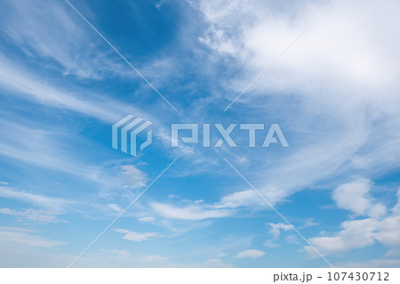Blue sky with white clouds 107430712