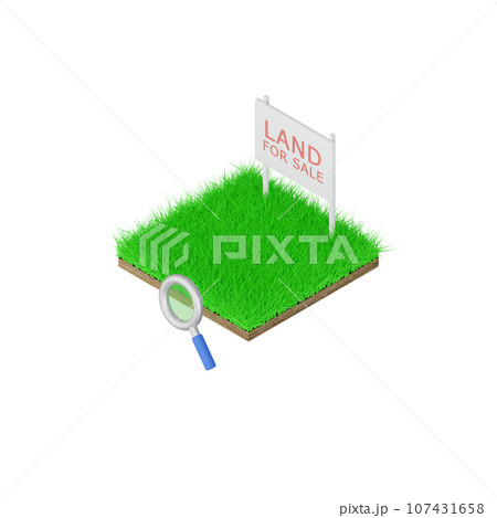 3DCG|売地・空地・遊休地・土地探し・不動産 3DCG|売地・空地・遊休地・土地探し・不動産 107431658