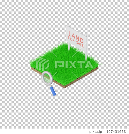 3DCG|売地・空地・遊休地・土地探し・不動産 3DCG|売地・空地・遊休地・土地探し・不動産 107431658