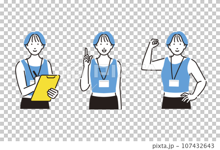 スポーツインストラクターの女性セット スポーツインストラクターの女性セット 107432643