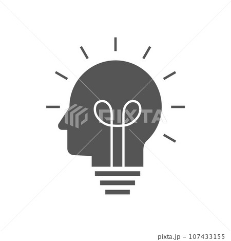 Human head creating a new idea. Creative Idea. vector. EPS 10. Human head creating a new idea. Creative Idea. vector. EPS 10. 107433155