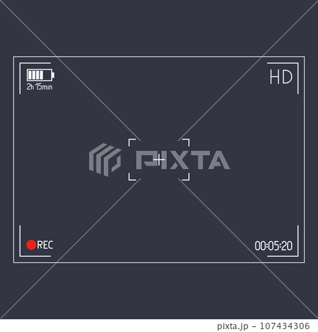 Camera viewfinder. Night mode Editable Stroke 107434306