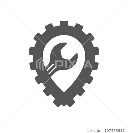 Auto repair garage vector. auto service icon. Repair logo template. EPS 10. 107435611