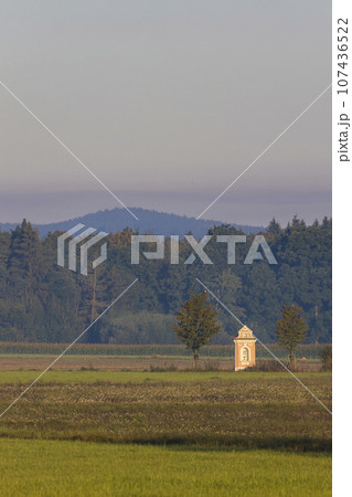 calvary chapel in Southen Bohemia landscape, Czech Republic calvary chapel in Southen Bohemia landscape, Czech Republic 107436522