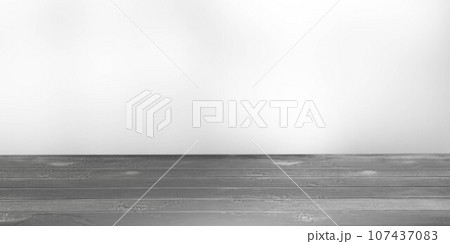 wooden surface in front of blurry white background 3d render illustration wooden surface in front of blurry white background 3d render illustration 107437083