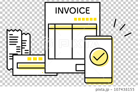 電子帳簿保存法の制度、電子取引・電子帳簿等保存・スキャナ保存のイラスト 107438155