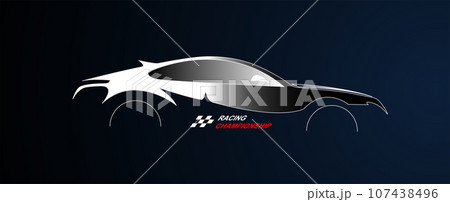 Racing speed background, vector illustration abstraction in car track Racing speed background, vector illustration abstraction in car track 107438496