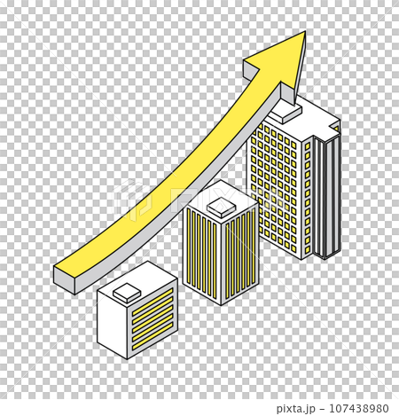 成長中的公司的等距_簡單_插圖 107438980