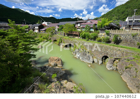 市川沿いのトロッコ軌道跡（兵庫県朝来市生野町） 107440612