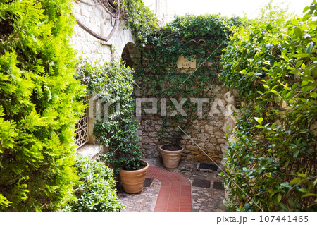フランス、エズ村の路地の風景 107441465