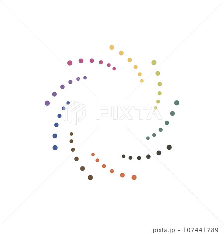Abstract dotted shape.Vector design element 107441789