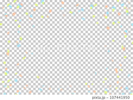 紙吹雪のイラスト素材 107441950