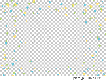 紙吹雪のイラスト素材 107441952