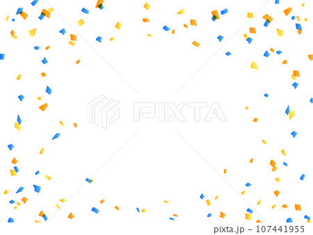 紙吹雪のイラスト素材 107441955