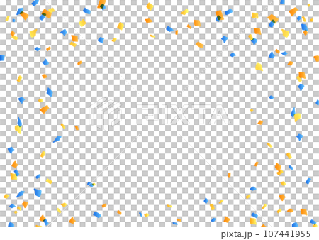 紙吹雪のイラスト素材 107441955