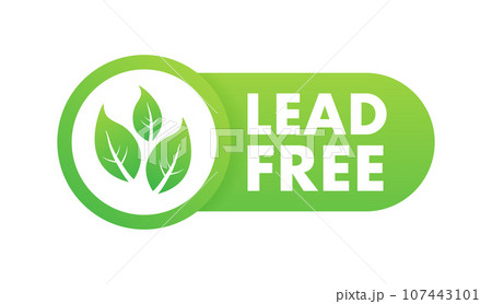 Lead free sign, label. Vector stock illustration Lead free sign, label. Vector stock illustration 107443101
