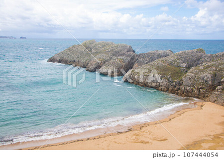 Landscape of costa quebrada in Cantabria 107444054