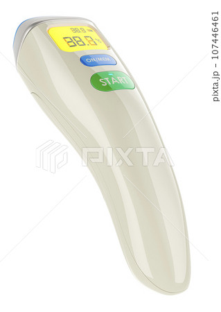 No Touch Forehead Thermometer, Digital Infrared Thermometer, Non-Contact Baby Thermometer, 3D rendering No Touch Forehead Thermometer, Digital Infrared Thermometer, Non-Contact Baby Thermometer, 3D rendering 107446461