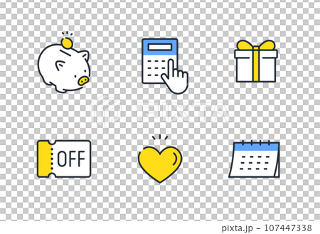 Business simple vector icon illustration set material Business simple vector icon illustration set material 107447338