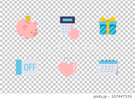 Business simple vector icon illustration set material Business simple vector icon illustration set material 107447339