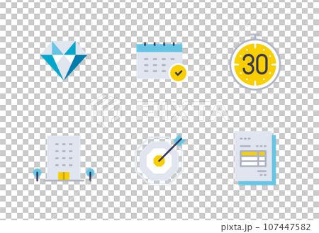 Business simple vector icon illustration set material 107447582