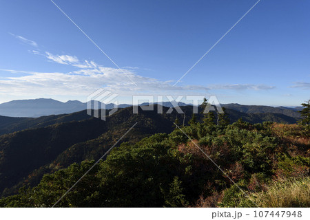 帝釈山から田代山へ、登山、福島県 107447948