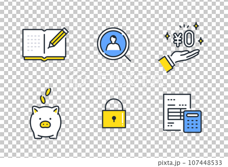 商業簡單向量線圖圖示插畫集素材 商業簡單向量線圖圖示插畫集素材 107448533