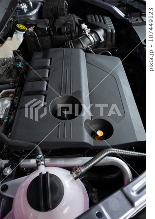 Motor of new SUV car 107449123
