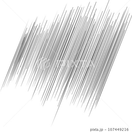 手書きのスクラッチ斜め線イラスト 107449216