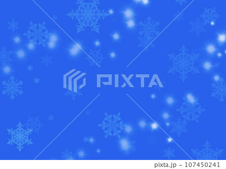 雪のイメージ背景 青 雪のイメージ背景 青 107450241