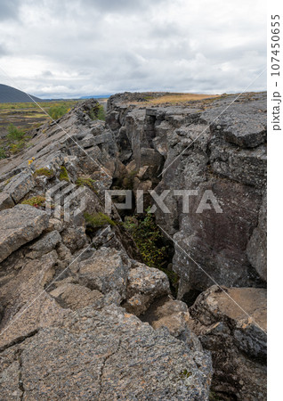 Grjotagja lava cave and fissure in Myvatn, Iceland. Grjotagja lava cave and fissure in Myvatn, Iceland. 107450655