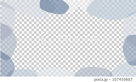 blue gray frame illustration 107450687