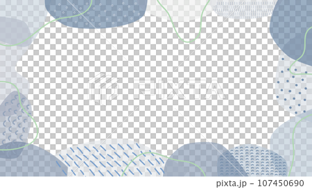 Gray fluid shape and line drawing frame illustration Gray fluid shape and line drawing frame illustration 107450690