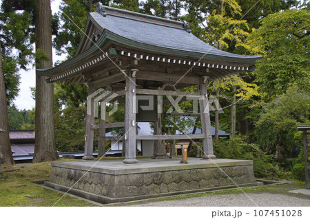 世界遺産 中尊寺 鐘楼 岩手県平泉町 世界遺産 中尊寺 鐘楼 岩手県平泉町 107451028