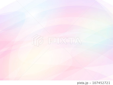 紫のパステルウェーブ背景 107452721