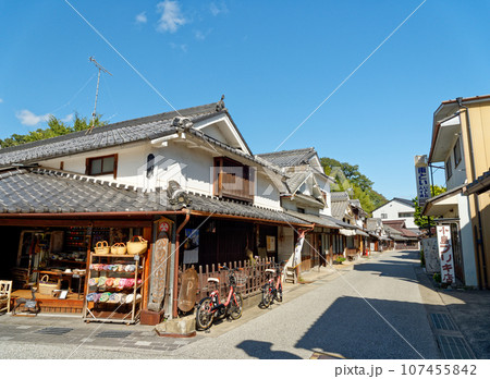 兵庫県 丹波篠山市 河原町妻入商家群の町並み 兵庫県 丹波篠山市 河原町妻入商家群の町並み 107455842