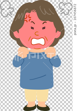 身穿憤怒藍色剪裁全身的高級女性 身穿憤怒藍色剪裁全身的高級女性 107456872