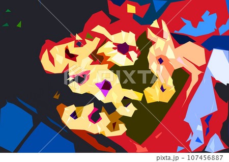 玄関前の鉢に植え咲いた 玄関前の鉢に植え咲いた 107456887
