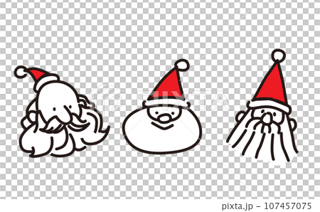 Santa's simple illustration 107457075