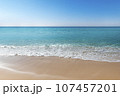 白い砂浜と青い海 107457201