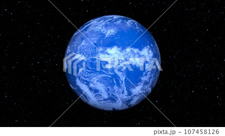 地球と宇宙空間 107458126