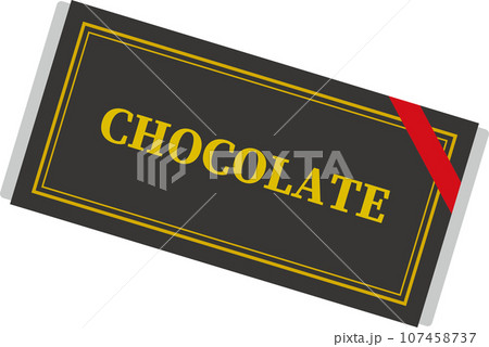 パックに入っている板チョコのイメージイラスト 107458737