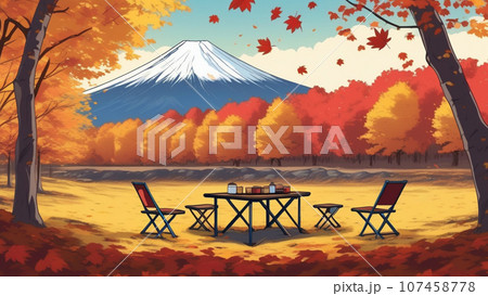 秋のキャンプ 107458778