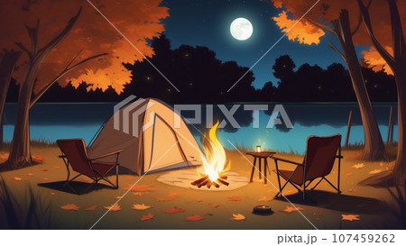 秋のキャンプ 107459262