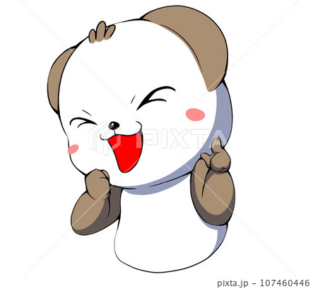 指を指して注目するキャラクター 107460446