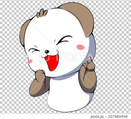 指を指して注目するキャラクター 107460446