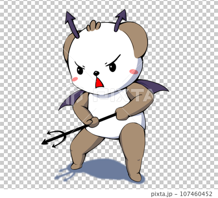 バイキンの格好をしているキャラクター 107460452