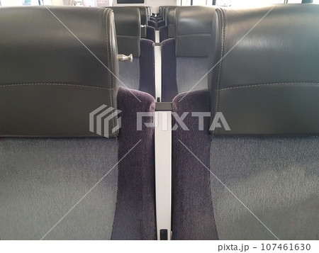 Empty train seats close up 107461630